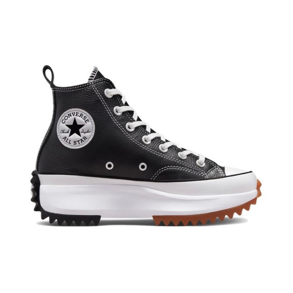 Converse Womens Run Star Hike Platform Leather Black A04292C - Picture 3 of 6